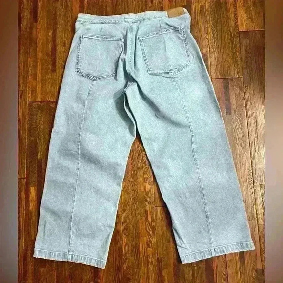 MADEWELL The Emmett Wide-Leg Crop Jean: Welt Pocket Edition in Kieran Wash - Picture 15 of 16